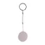 Breloc key finder, Everestus, 42FEB230765, Ø37x5 mm, Plastic, Metal, Alb