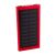 Powerbank solar, Everestus, 42FEB230590, 4000 mAh, 152x75x10 mm, Aluminiu, Rosu, Negru