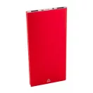 Powerbank solar, Everestus, 42FEB230590, 4000 mAh, 152x75x10 mm, Aluminiu, Rosu, Negru
