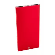   Powerbank solar, Everestus, 42FEB230590, 4000 mAh, 152x75x10 mm, Aluminiu, Rosu, Negru