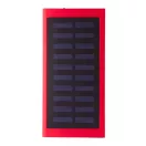 Powerbank solar, Everestus, 42FEB230590, 4000 mAh, 152x75x10 mm, Aluminiu, Rosu, Negru