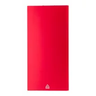   Powerbank solar, Everestus, 42FEB230590, 4000 mAh, 152x75x10 mm, Aluminiu, Rosu, Negru