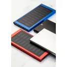 Powerbank solar, Everestus, 42FEB230590, 4000 mAh, 152x75x10 mm, Aluminiu, Rosu, Negru
