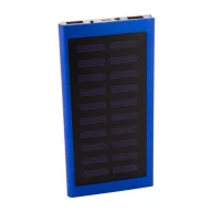   Powerbank solar, Everestus, 42FEB230589, 4000 mAh, 152x75x10 mm, Aluminiu, Albastru, Negru