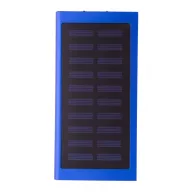   Powerbank solar, Everestus, 42FEB230589, 4000 mAh, 152x75x10 mm, Aluminiu, Albastru, Negru