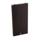 Powerbank solar, Everestus, 42FEB230588, 4000 mAh, 152x75x10 mm, Aluminiu, Negru