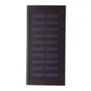 Powerbank solar, Everestus, 42FEB230588, 4000 mAh, 152x75x10 mm, Aluminiu, Negru