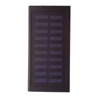   Powerbank solar, Everestus, 42FEB230588, 4000 mAh, 152x75x10 mm, Aluminiu, Negru
