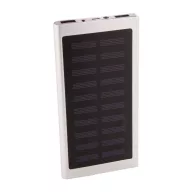   Powerbank solar, Everestus, 42FEB230591, 4000 mAh, 152x75x10 mm, Aluminiu, Argintiu, Negru