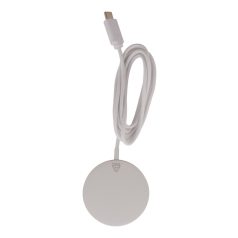   Incarcator wireless magnetic, Everestus, 42FEB231658, Ø56x6 mm, Aluminiu, Argintiu