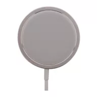   Incarcator wireless magnetic, Everestus, 42FEB231658, Ø56x6 mm, Aluminiu, Argintiu