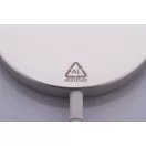 Incarcator wireless magnetic, Everestus, 42FEB231658, Ø56x6 mm, Aluminiu, Argintiu