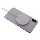 Incarcator wireless magnetic, Everestus, 42FEB231658, Ø56x6 mm, Aluminiu, Argintiu