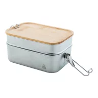   Caserola 600 ml, 2402E18594, Everestus, 170x115x85 mm, Otel, Bambus, Argintiu