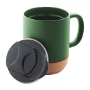 Cana 325 ml, 2402E18401, Everestus, ø88x108 mm, Ceramica, Pluta, Verde