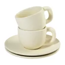 Set 2 cesti espresso 85 ml, Everestus, 2601E14871, 130x130x87 mm, Ceramica, Natur