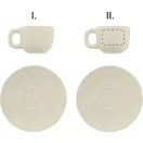 Set 2 cesti espresso 85 ml, Everestus, 2601E14871, 130x130x87 mm, Ceramica, Natur