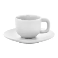   Set 2 cani espresso, 85 ml, 2410E25539, Everestus, 130 x 130 x 87 mm, Ceramica, Alb