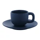 Set 2 cani espresso, 85 ml, 2410E25536, Everestus, 130 x 130 x 87 mm, Ceramica, Albastru dark