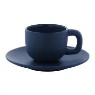   Set 2 cani espresso, 85 ml, 2410E25536, Everestus, 130 x 130 x 87 mm, Ceramica, Albastru dark