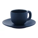 Set 2 cani espresso, 85 ml, 2410E25536, Everestus, 130 x 130 x 87 mm, Ceramica, Albastru dark