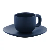   Set 2 cani espresso, 85 ml, 2410E25536, Everestus, 130 x 130 x 87 mm, Ceramica, Albastru dark