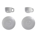 Set 2 cesti espresso 85 ml, Everestus, 2601E14870, 130x130x87 mm, Ceramica, Gri
