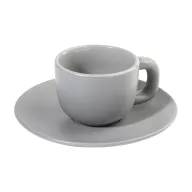  Set 2 cesti espresso 85 ml, Everestus, 2601E14870, 130x130x87 mm, Ceramica, Gri