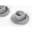 Set 2 cesti espresso 85 ml, Everestus, 2601E14870, 130x130x87 mm, Ceramica, Gri