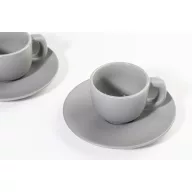   Set 2 cesti espresso 85 ml, Everestus, 2601E14870, 130x130x87 mm, Ceramica, Gri