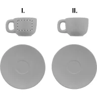   Set 2 cesti espresso 85 ml, Everestus, 2601E14870, 130x130x87 mm, Ceramica, Gri