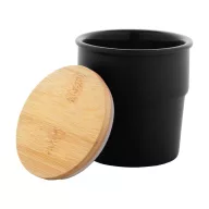   Cana 240 ml, 2410E25525, Everestus, ø78 x 85 mm, Ceramica, Negru