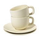 Set 2 cesti cappuccino 200 ml, Everestus, 2601E14873, 160x160x110 mm, Ceramica, Natur