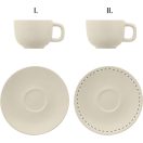 Set 2 cesti cappuccino 200 ml, Everestus, 2601E14873, 160x160x110 mm, Ceramica, Natur