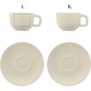 Set 2 cesti cappuccino 200 ml, Everestus, 2601E14873, 160x160x110 mm, Ceramica, Natur