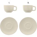 Set 2 cesti cappuccino 200 ml, Everestus, 2601E14873, 160x160x110 mm, Ceramica, Natur