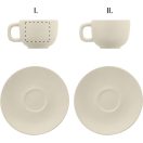 Set 2 cesti cappuccino 200 ml, Everestus, 2601E14873, 160x160x110 mm, Ceramica, Natur