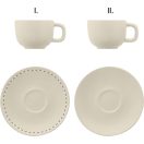 Set 2 cesti cappuccino 200 ml, Everestus, 2601E14873, 160x160x110 mm, Ceramica, Natur
