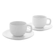   Set 2 cani cappuccino, 200 ml, 2410E25544, Everestus, 160 x 160 x 110 mm, Ceramica, Alb