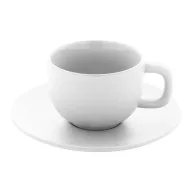   Set 2 cani cappuccino, 200 ml, 2410E25544, Everestus, 160 x 160 x 110 mm, Ceramica, Alb