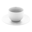 Set 2 cani cappuccino, 200 ml, 2410E25544, Everestus, 160 x 160 x 110 mm, Ceramica, Alb