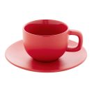 Set 2 cani cappuccino, 200 ml, 2410E25543, Everestus, 160 x 160 x 110 mm, Ceramica, Rosu