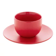   Set 2 cani cappuccino, 200 ml, 2410E25543, Everestus, 160 x 160 x 110 mm, Ceramica, Rosu