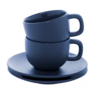   Set 2 cani cappuccino, 200 ml, 2410E25541, Everestus, 160 x 160 x 110 mm, Ceramica, Albastru dark