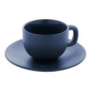 Set 2 cani cappuccino, 200 ml, 2410E25541, Everestus, 160 x 160 x 110 mm, Ceramica, Albastru dark