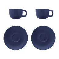   Set 2 cani cappuccino, 200 ml, 2410E25541, Everestus, 160 x 160 x 110 mm, Ceramica, Albastru dark