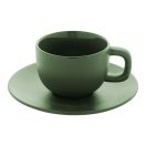 Set 2 cani cappuccino, 200 ml, 2410E25542, Everestus, 160 x 160 x 110 mm, Ceramica, Verde