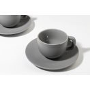 Set 2 cesti cappuccino 200 ml, Everestus, 2601E14872, 160x160x110 mm, Ceramica, Gri