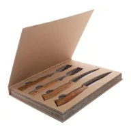   Set 4 tacamuri pentru friptura, 2410E24840, Everestus, 196 x 258 x 25 mm, Otel, Natur