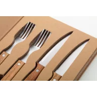   Set 4 tacamuri pentru friptura, 2410E24840, Everestus, 196 x 258 x 25 mm, Otel, Natur